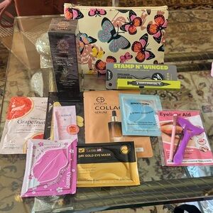 Cosmetic Bag with Beauty Products